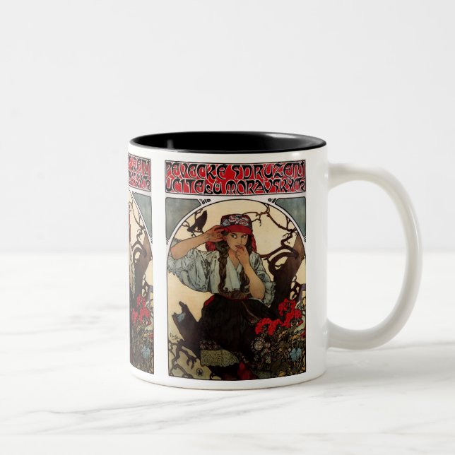 Moravian Lehrer Zweifarbige Tasse (Rechts)