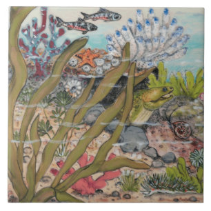 Moray Eel Fish Marine Mural PCs mit Meereslebewese Fliese