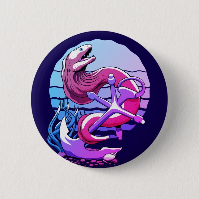 Moray Eel und Anchor Button (Vorderseite)