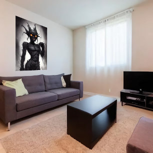 Morbid bizarres Monsterporträt   Art der AI Poster