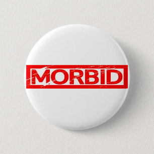Morbid Briefmarke Button