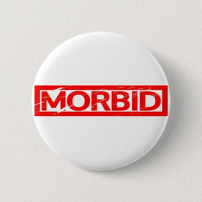 Morbid Briefmarke Button (Vorderseite)