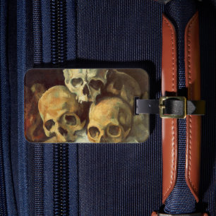 Morbid Creepy Skulls Vintag Halloween Gepäckanhänger