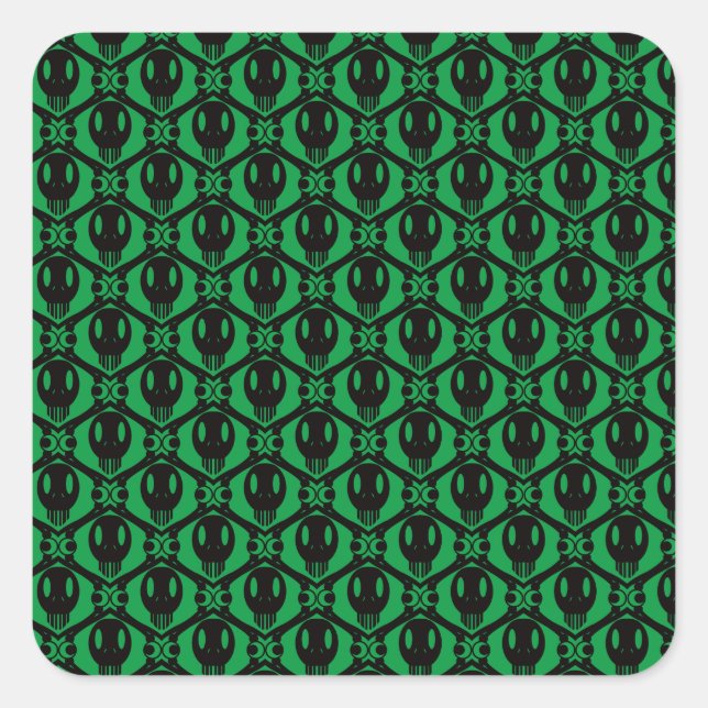 Morbid Faces Quadratischer Aufkleber (Vorderseite)