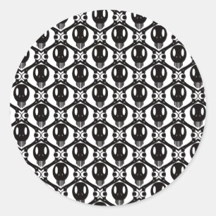 Morbid Faces Runder Aufkleber