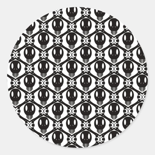 Morbid Faces Runder Aufkleber (Vorderseite)