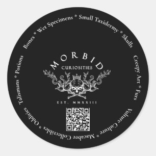Morbid Kuriositäten Knochen Vulture Culture Taxide Runder Aufkleber