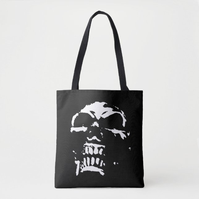 Morbid Skull Tote Bag (Vorderseite)
