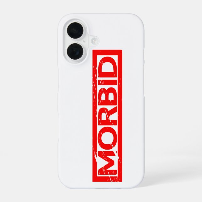 Morbider Stempel iPhone 16 Hülle (Rückseite)