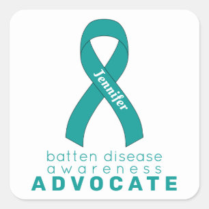 Morbus Batten Advocate White Square Aufkleber