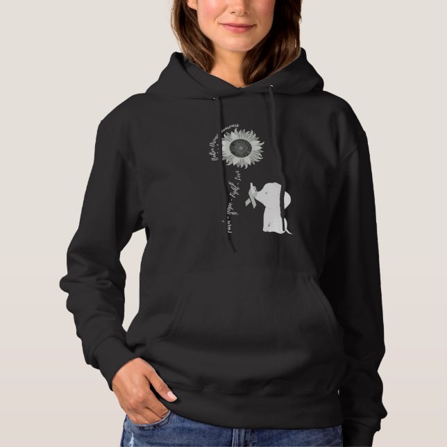 Morbus Batten Awareness Brain Disease Related Sun Hoodie (Vorderseite)