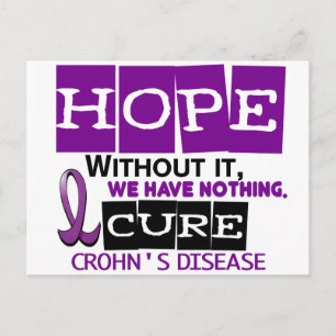 Morbus Crohn HOPE 2 Postkarte