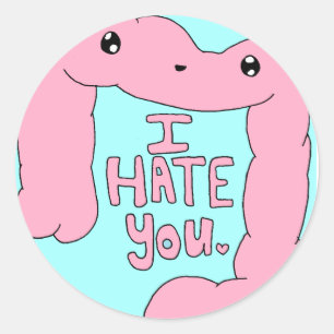 Morbus Crohn und Colitis Happy Colon Runder Aufkleber