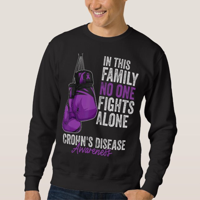 Morbus Crohn's Disease Awareness Month Gloves Gree Sweatshirt (Vorderseite)