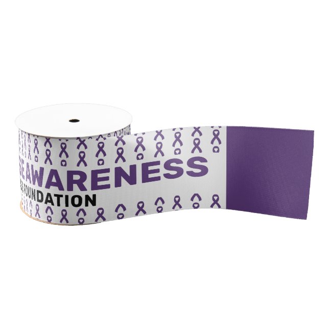 Morbus Crohn's Disease Awareness Pattern Ribbon Ripsband (Spule)