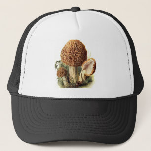 Morchel-Pilz-Fernlastfahrer-Hut Truckerkappe