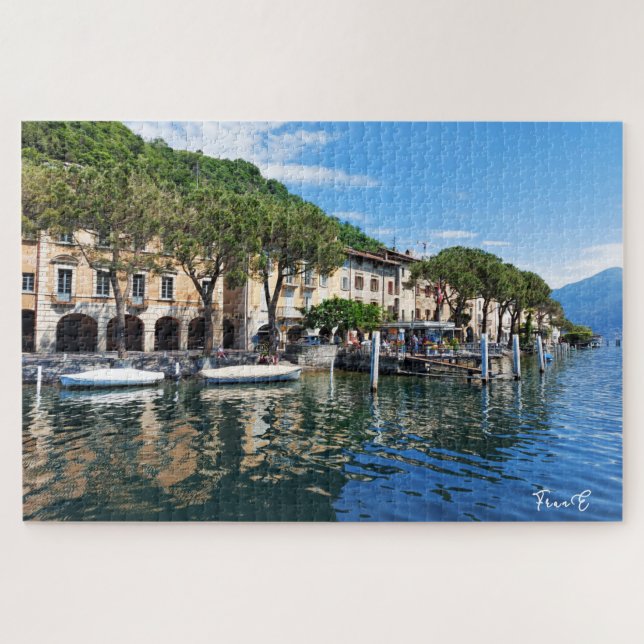 Morcote Lago di Lugano Puzzle (Horizontal)