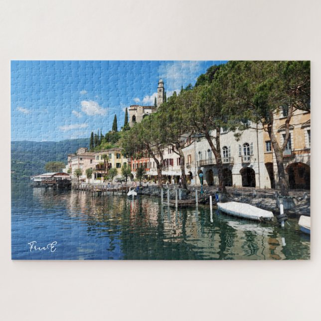 Morcote Lago di Lugano Puzzle (Horizontal)