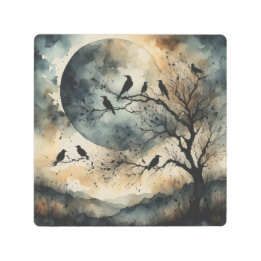 Mord an Crows Metal Wall Art