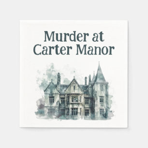 Mord an der Manor- Mord-Mystery Night Serviette