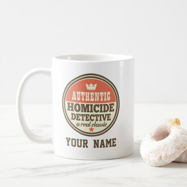 Mord Detection Funny Kaffeetasse (Mit Donut)