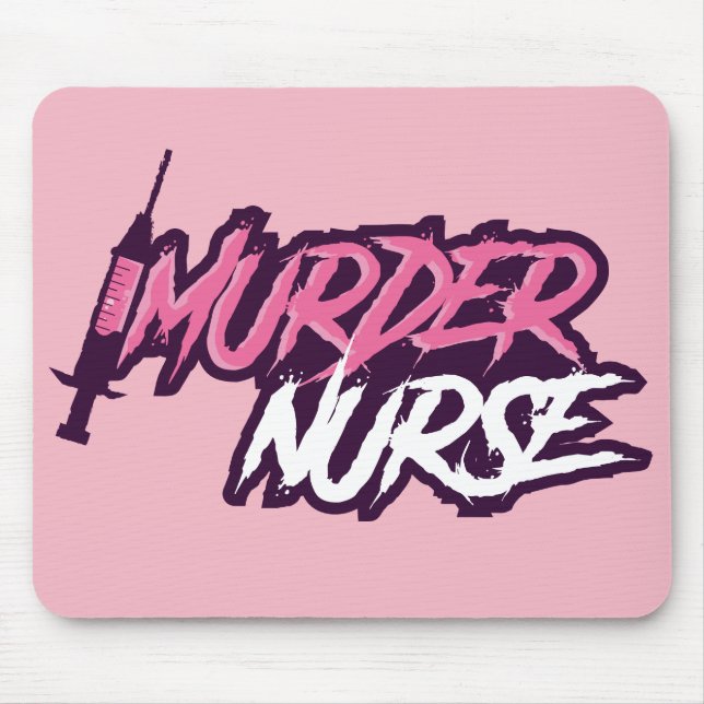 Mord-Krankenschwester Mousepad - Rosa (Vorne)