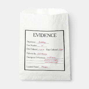 Mord-Mystery-Beweise Geschenktütchen