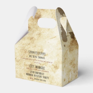 Mord Mystery Birthday Geschenkschachtel