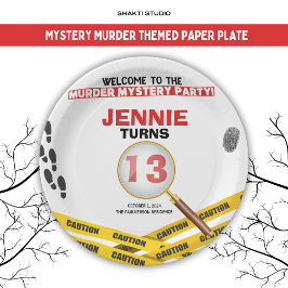 Mord Mystery Crime Szene Halloween Geburtstag Pappteller