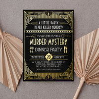Mord Mystery Dinner Party Einladung