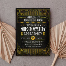 Mord Mystery Dinner Party Einladung
