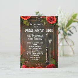 Mord Mystery Dinner Social oder Geburtstagsparty Einladung