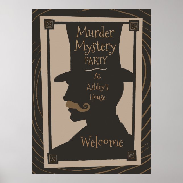 Mord Mystery Party - Begrüßungspult Poster (Vorne)