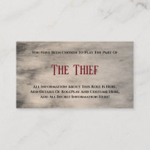 Mord Mystery Party "Der Dieb"