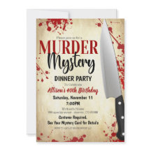 Mord Mystery Party Einladung
