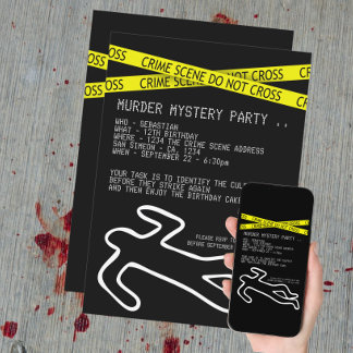 Mord Mystery Party Einladung