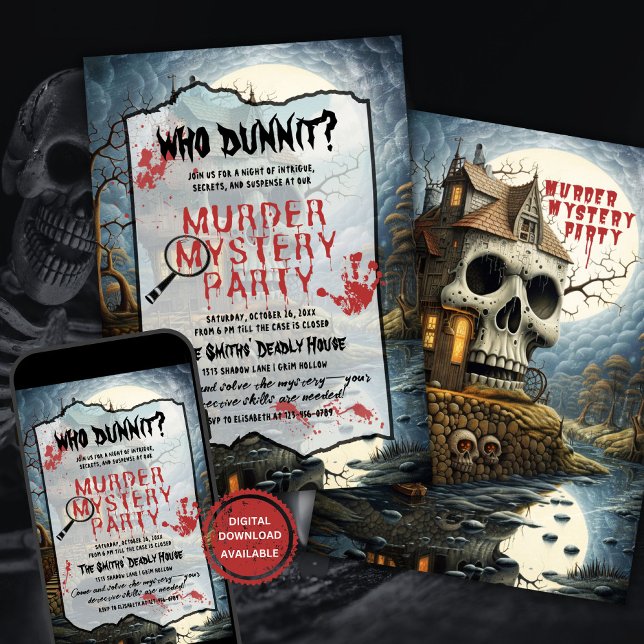 Mord Mystery Party Einladung (Von Creator hochgeladen)