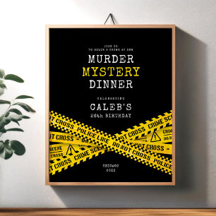 Mord-Mystery-Party-Willkommensposter Poster