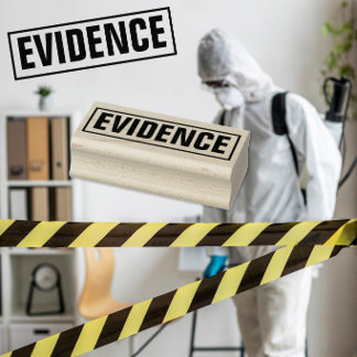 Mord-Mystery-Spiel Beweismittel Box Office Stempel