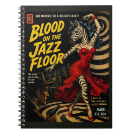 Mord-Mystery-Zebra-Horror-Buchcover Notizblock