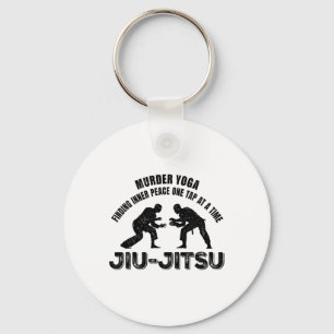 Mord Yoga Innerer Frieden Jiu-Jitsu Lustiges Ringe Schlüsselanhänger