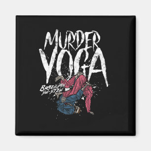 Mord-Yoga Lustiges Brasilianisches Jiu Jitsu Wrest Magnet
