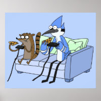 Mordecai und Rigby Pizza and Video Games