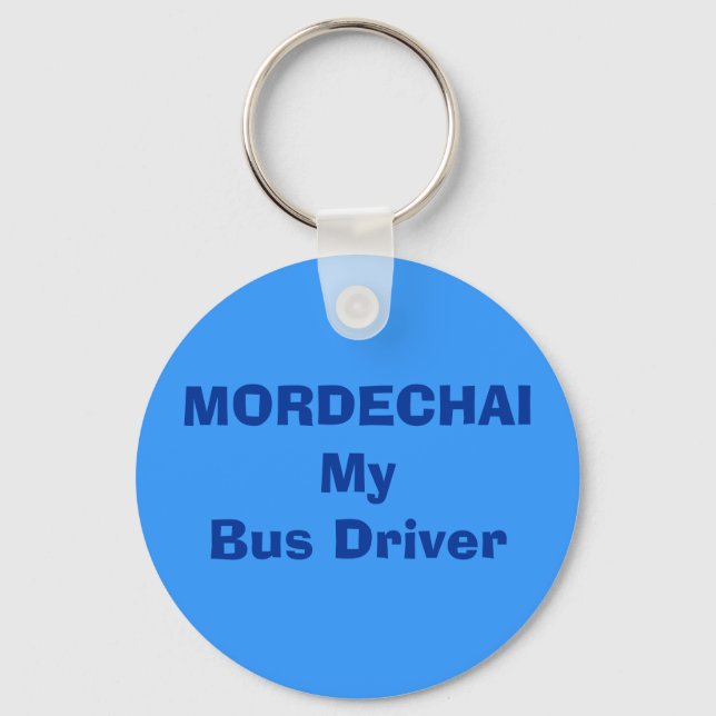 MORDECHAI Mein Busfahrer ... Schlüsselanhänger (Vorderseite)