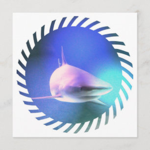 Mörder-Haifisch-Einladung Einladung