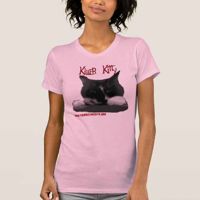 Mörder-Miezekatze T-Shirt (Vorderseite)