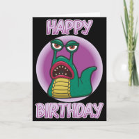 Mörder-Raum-Schnecken-Geburtstags-Karte