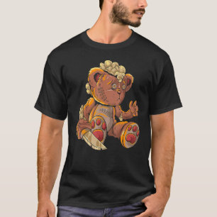 Mörder-Teddybär Faules Halloween-Kostüm Grusel-Mon T-Shirt