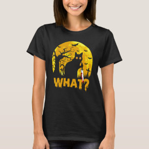 Mörderische Katze mit Messer Halloween-Katze  Geis T-Shirt