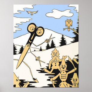 mörderische Schere Poster